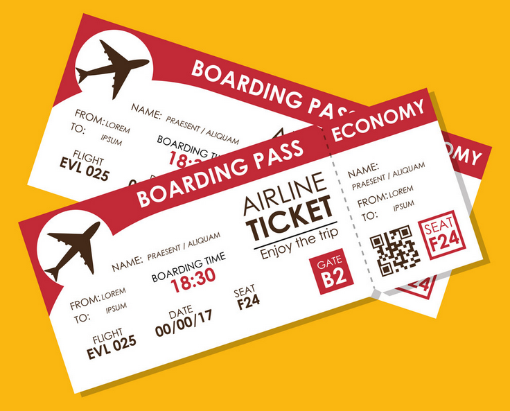 Airline Tickets Clip Art