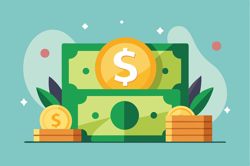 Clip Art of Cash